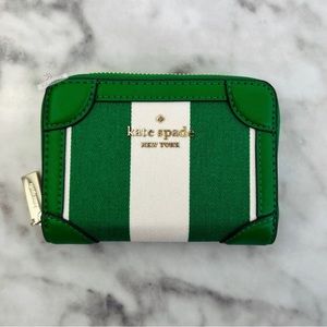 Kate Spade Green and White Wallet